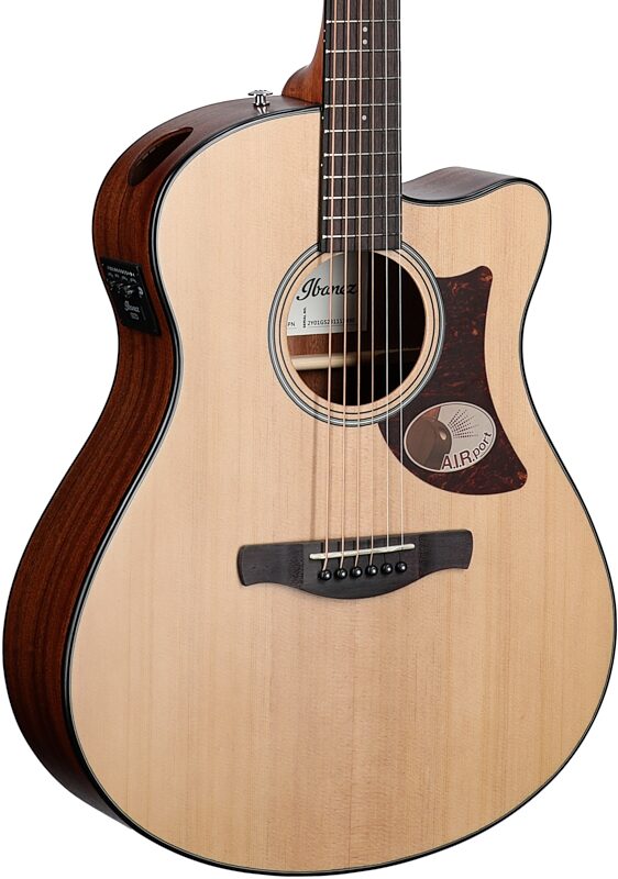 Ibanez AAM50CE Advance Acoustic-Electric Guitar, Open Pore Natural, Full Left Front