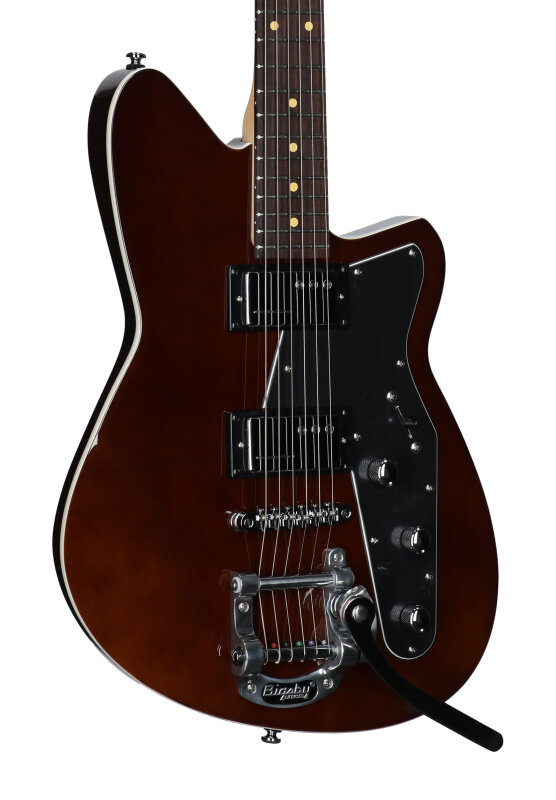 Reverend Jetstream HCB Electric Guitar, Violin Brown, Full Left Front