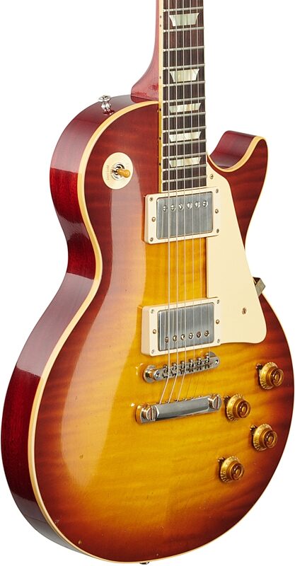 Gibson Custom 1959 Les Paul Standard Murphy Lab Light Aged Electric Guitar (with Case), Cherry Tobacco Burst, Full Left Front