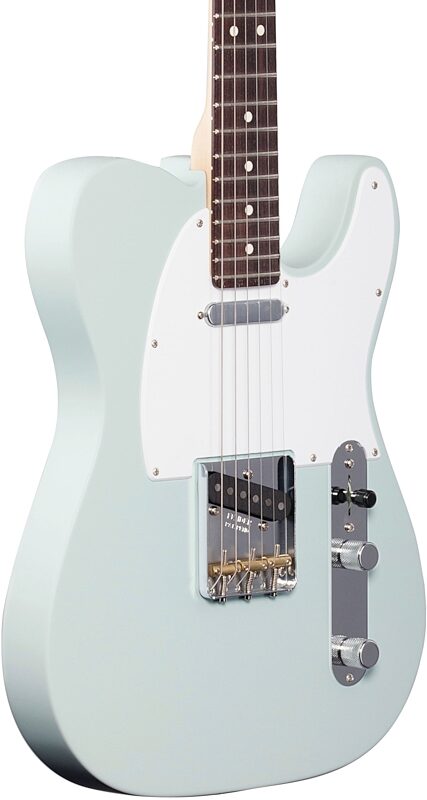 Fender American Performer Telecaster Electric Guitar, Rosewood Fingerboard (with Gig Bag), Satin Sonic Blue, Full Left Front