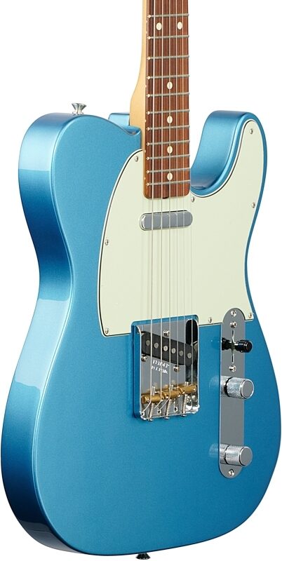 Fender Vintera '60s Telecaster Modified Electric Guitar, Pau Ferro Fingerboard (with Gig Bag), Lake Placid Blue, Full Left Front
