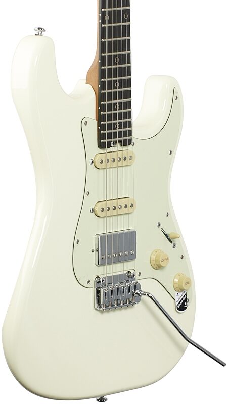 Schecter Nick Johnston Traditional HSS Electric Guitar, Ebony Fingerboard, Atomic Snow, Full Left Front