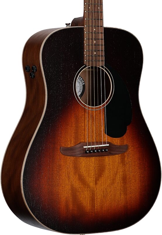 Fender Redondo Special Acoustic-Electric Guitar (with Gig Bag), Honey Burst, Full Left Front