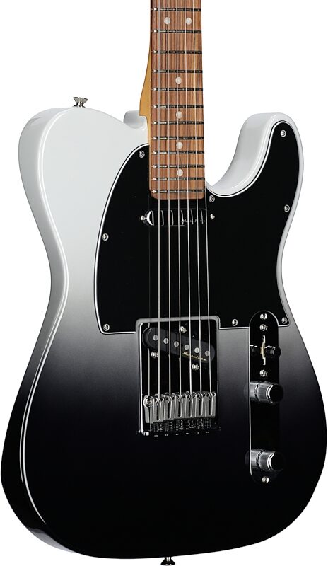 Fender Player Plus Telecaster Electric Guitar, Pau Ferro Fingerboard (with Gig Bag), Silver Smoke, USED, Scratch and Dent, Full Left Front