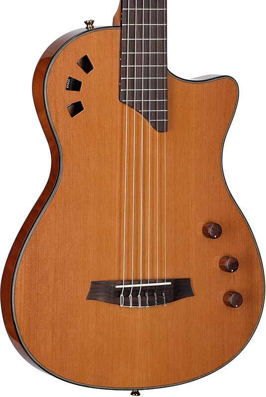 Cordoba Stage Traditional Classical Acoustic-Electric Guitar, Natural, Full Left Front