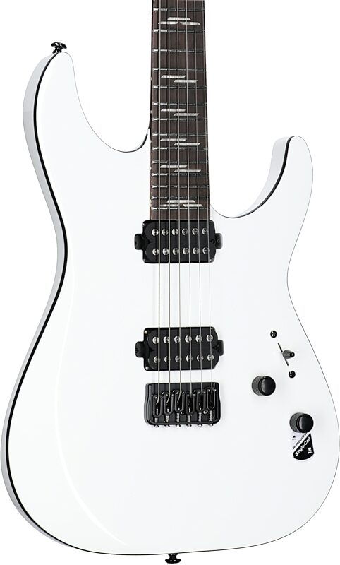 Schecter Reaper 6 Custom Electric Guitar, Gloss White, Full Left Front