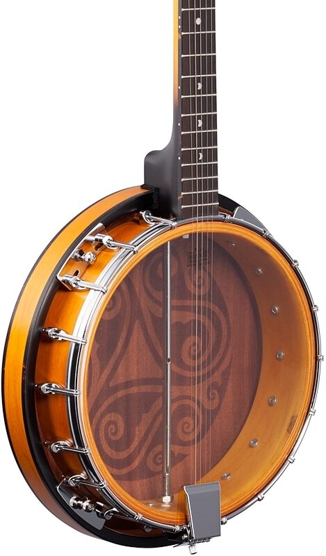 Luna Celtic Banjo, 5-String, New, Full Left Front