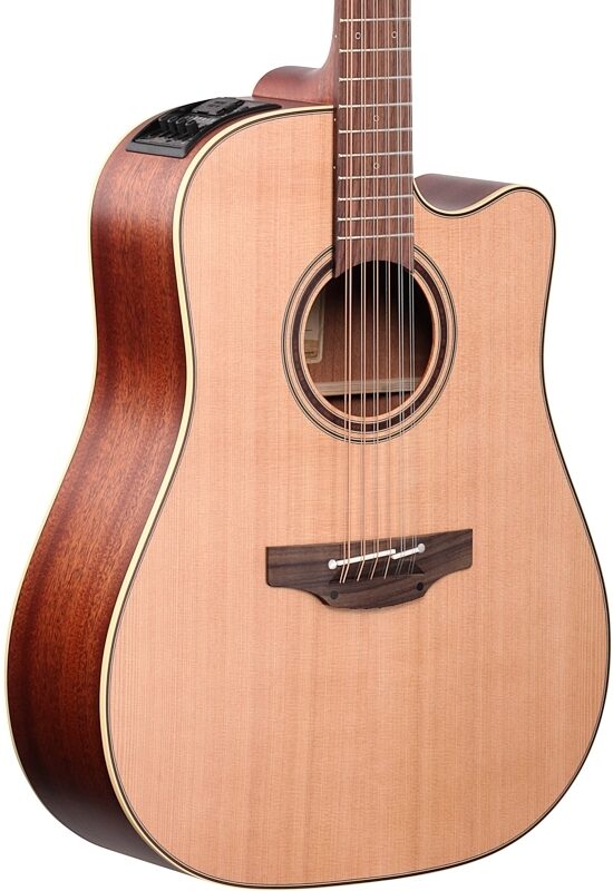 Takamine P3DC12 Acoustic-Electric Guitar, 12-String (with Case), Natural, Full Left Front