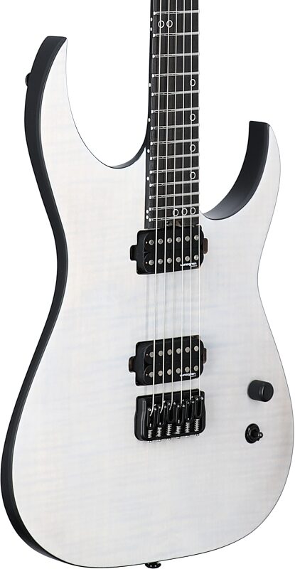 Schecter KM-6 MK-III Keith Merrow Legacy Electric Guitar, Tri-White Satin, Blemished, Full Left Front