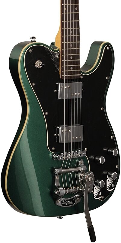 Schecter PT Fastback IIB Electric Guitar, Dark Emerald Green, Full Left Front