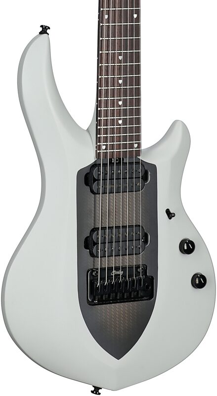 Sterling by Music Man John Petrucci MAJ170 Electric Guitar, Chalk Grey, Full Left Front