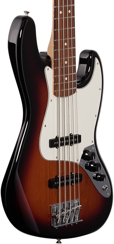 Fender Player Jazz Bass V Pau Ferro, 5-String, 3-Color Sunburst, Full Left Front
