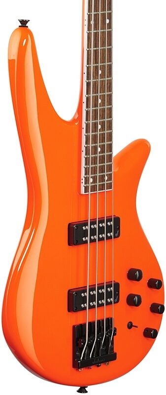 Jackson X Spectra Bass SBX IV Bass Guitar, Neon Orange, Full Left Front