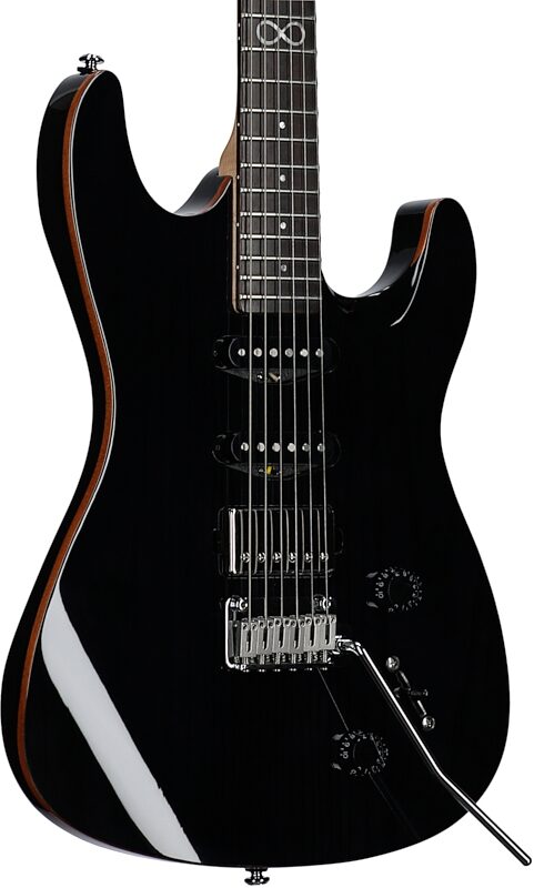 Chapman ML1 X Electric Guitar, Black Gloss, Full Left Front