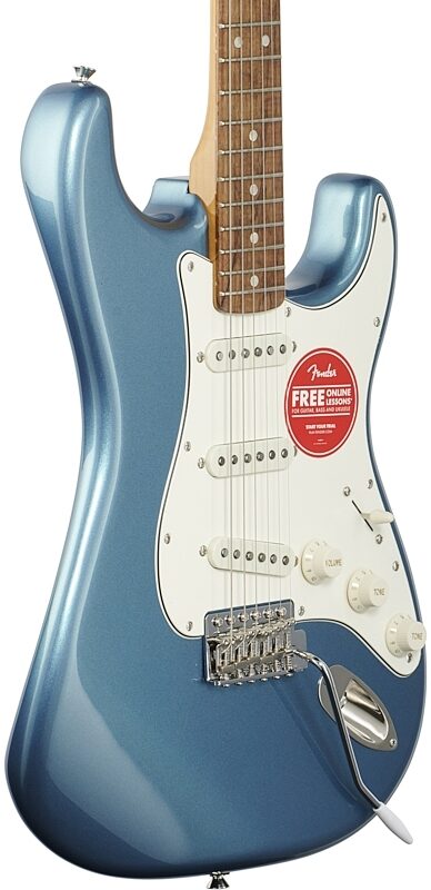 Squier Classic Vibe '60s Stratocaster Electric Guitar, with Laurel Fingerboard, Lake Placid Blue, USED, Blemished, Full Left Front