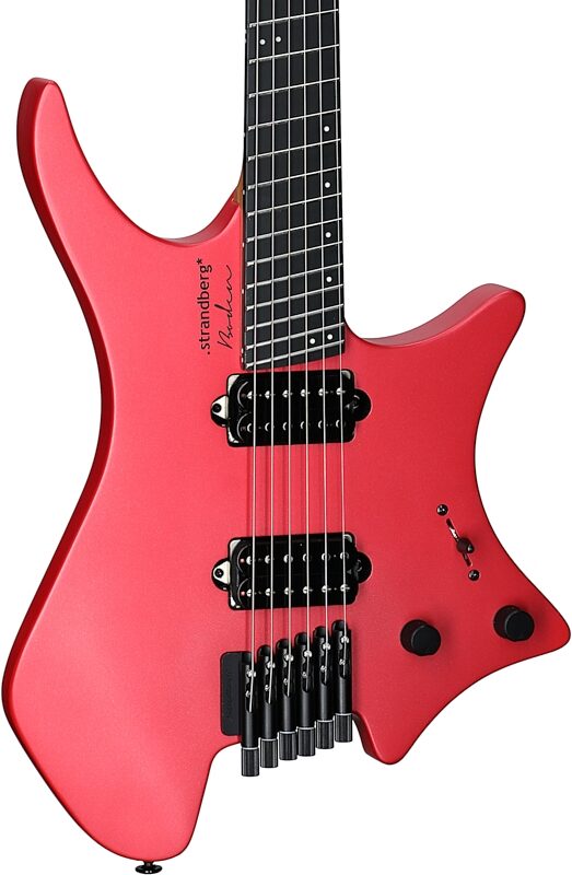 Strandberg Boden Metal NX 6 Electric Guitar (with Gig Bag), Blood Red, Full Left Front