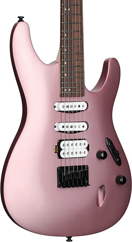 Ibanez S561 Electric Guitar, Pink Gold Metallic Matte, Full Left Front