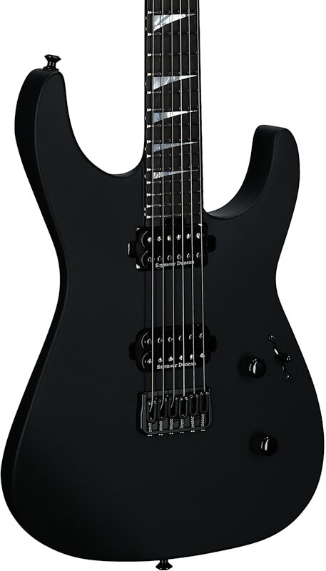 Jackson American Series Soloist SL2 DX HT Electric Guitar (with Case), Satin Black, Full Left Front
