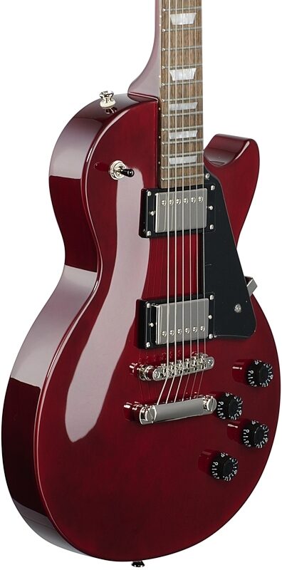 Epiphone Les Paul Studio Electric Guitar, Wine Red, Full Left Front