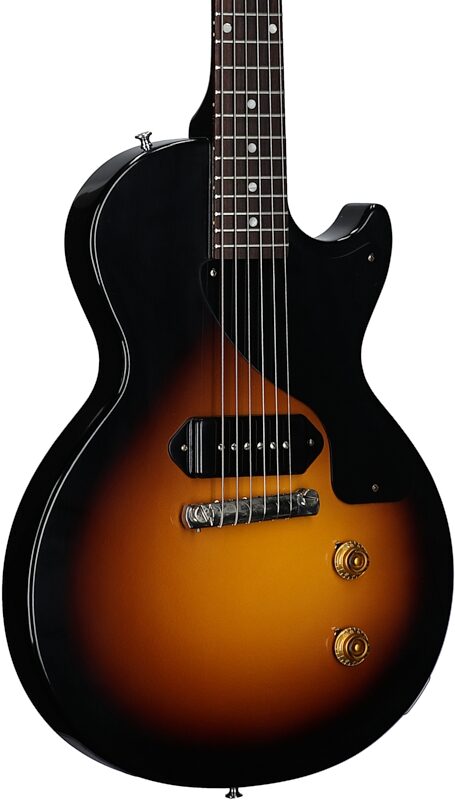 Gibson Custom 1957 Les Paul Junior Reissue Electric Guitar (with Case), Vintage Sunburst, Full Left Front