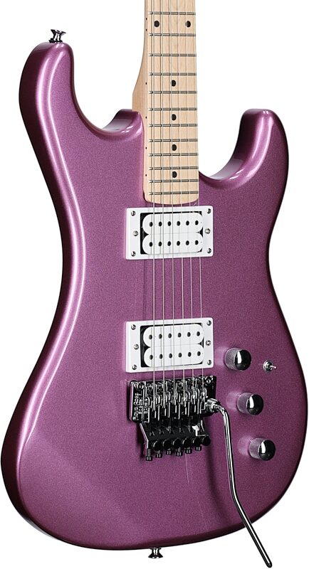 Kramer Pacer Classic Floyd Rose Electric Guitar, Special Purple Passion, Blemished, Full Left Front