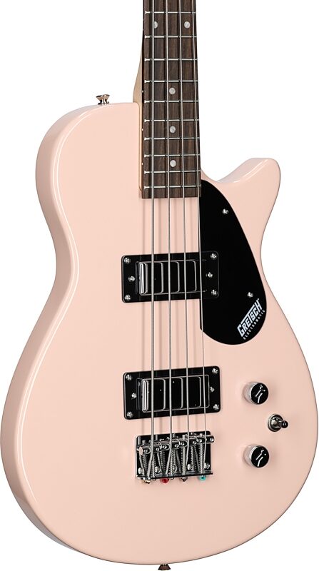 Gretsch G2220 Electromatic Junior Jet II Electric Bass, Shell Pink, Full Left Front