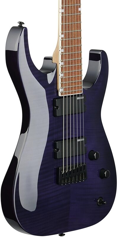 ESP LTD Brian Head Welch SH207 Electric Guitar, See-Thru Purple, Full Left Front