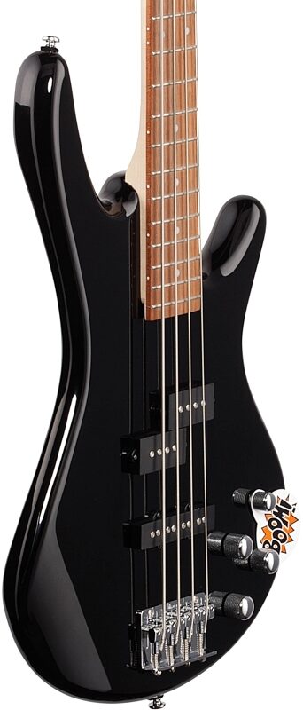 Ibanez GSR200 Electric Bass, Black, Full Left Front