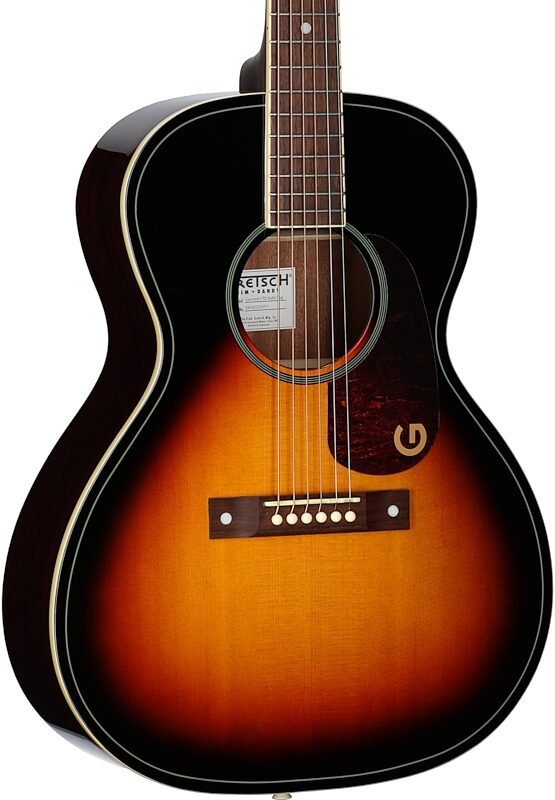 Gretsch Jim Dandy Concert Acoustic Guitar, Heritage Burst, Full Left Front