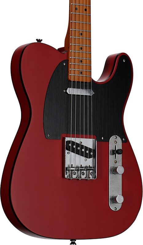 Squier 40th Anniversary Telecaster Vintage Edition Electric Guitar, Maple Fingerboard, Dakota Red, Full Left Front