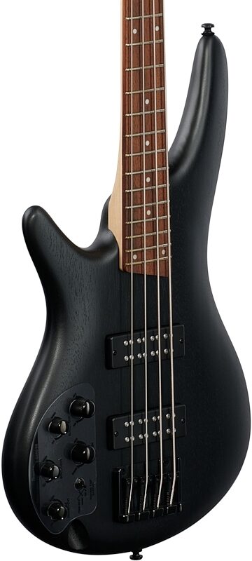 Ibanez SR300EBL Electric Bass, Left-Handed, Weathered Black, Full Left Front