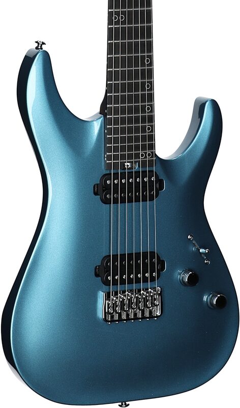 Schecter Aaron Marshall AM-7 Electric Guitar, Cobalt Slate, Full Left Front