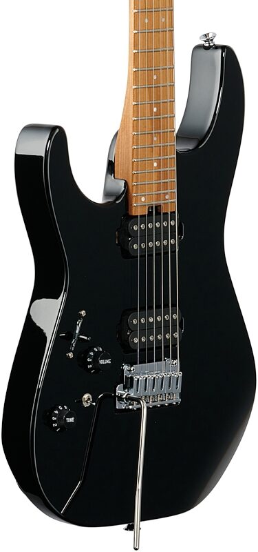 Charvel Pro-Mod DK24 HH 2PT CM Electric Guitar, Left-Handed, Gloss Black, USED, Warehouse Resealed, Full Left Front