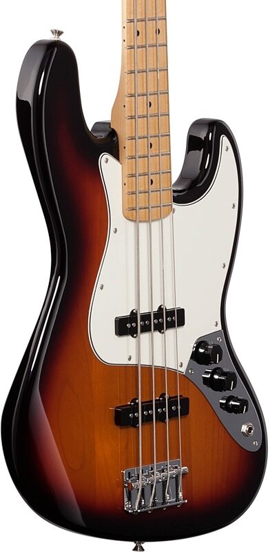 Fender Player Jazz Electric Bass, Maple Fingerboard, 3-Color Sunburst, Full Left Front