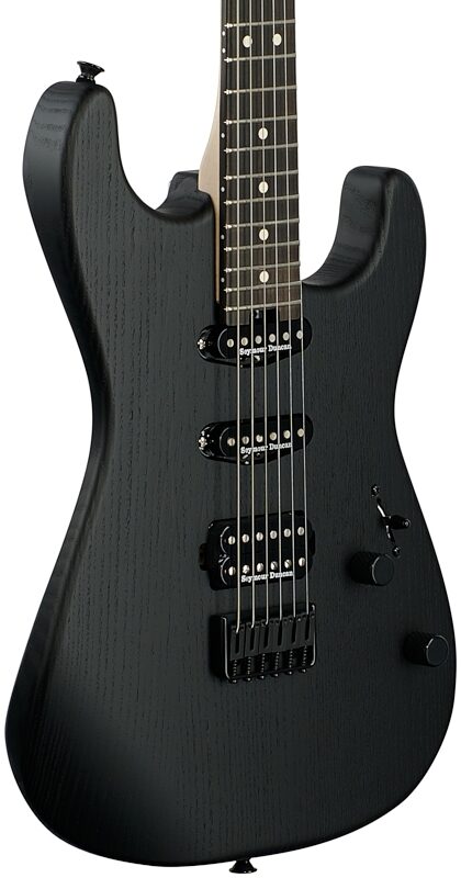 Charvel Pro-Mod San Dimas SD3 HSS HT Electric Guitar, Sassafras Black, USED, Blemished, Full Left Front