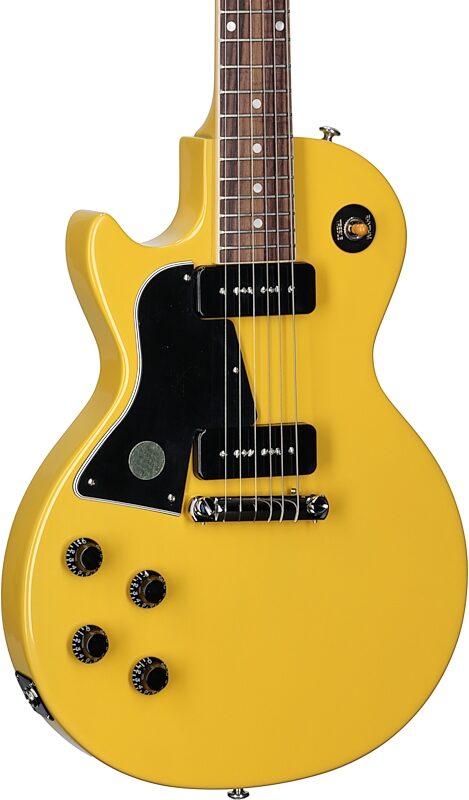 Gibson Les Paul Special Electric Guitar, Left-Handed (with Case), TV Yellow, Full Left Front
