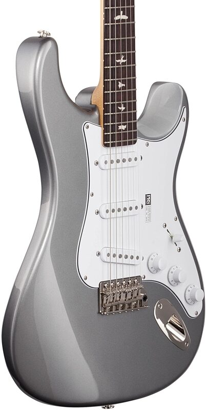 PRS Paul Reed Smith John Mayer Silver Sky Electric Guitar, Rosewood Fretboard (with Gig Bag), Tungsten, Full Left Front