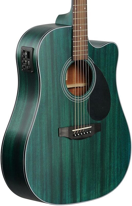 Kepma K3 Series D3-130 Acoustic-Electric Guitar, Blue Matte, with K1 Pickup, Full Left Front