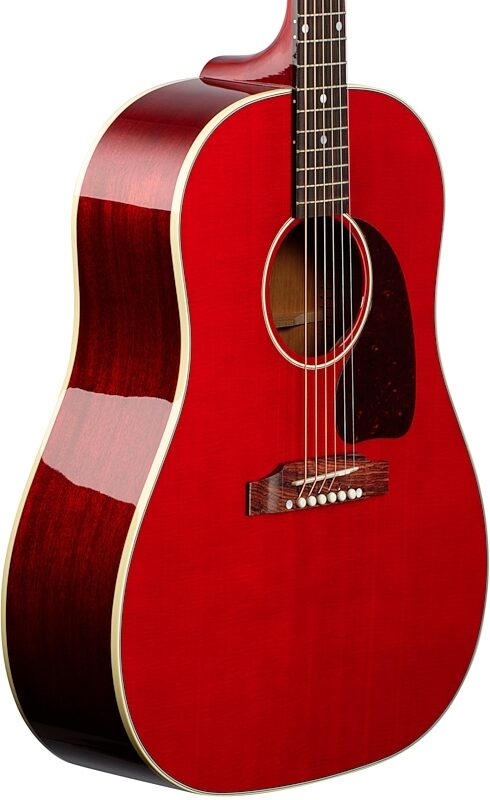 Gibson J-45 Standard Acoustic-Electric Guitar (with Case), Cherry, Full Left Front