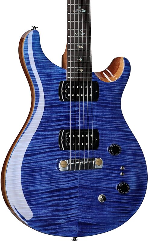 PRS Paul Reed Smith SE Paul's Guitar Electric Guitar (with Gig Bag), Faded Blue, Full Left Front