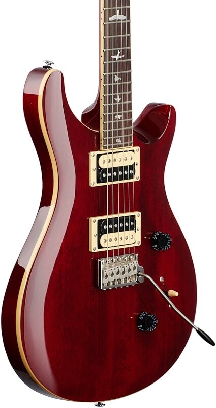PRS Paul Reed Smith SE Standard 24 Electric Guitar (with Gig Bag), Vintage Cherry, Full Left Front