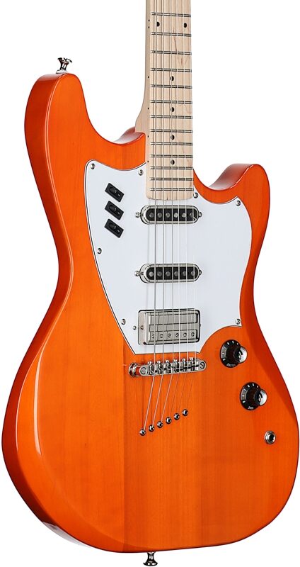 Guild Surfliner Electric Guitar, Sunset Orange, Full Left Front