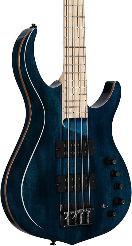 Sire Marcus Miller M2 Electric Bass, 4-String, Transparent Blue, Full Left Front