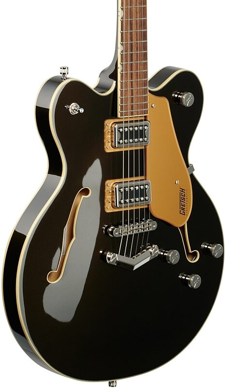 Gretsch G5622 Electromatic Center Block Double-Cut Electric Guitar, Black Gold, Full Left Front