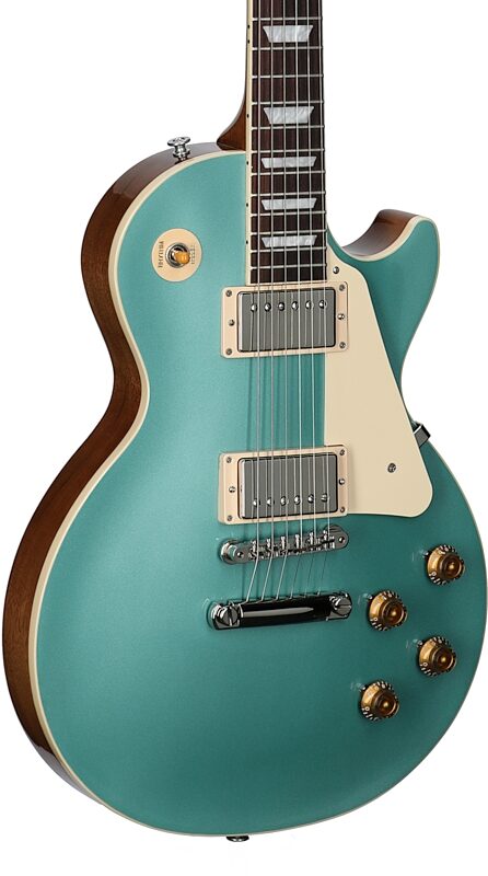 Gibson Les Paul Standard '50s Custom Color Electric Guitar, Plain Top (with Case), Inverness Green, Full Left Front