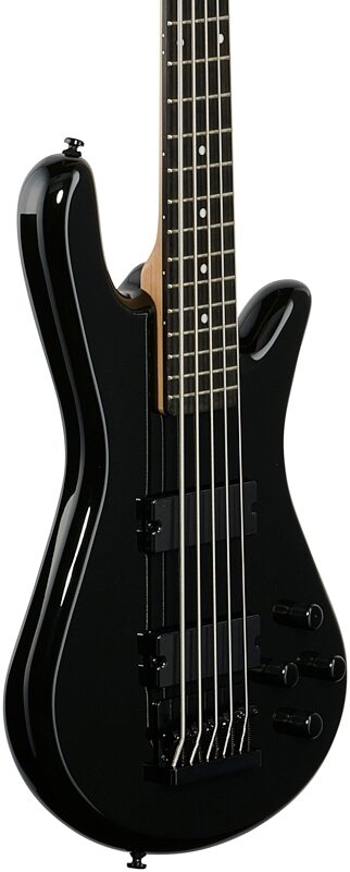 Spector Performer Electric Bass, 5-String, Black, Full Left Front