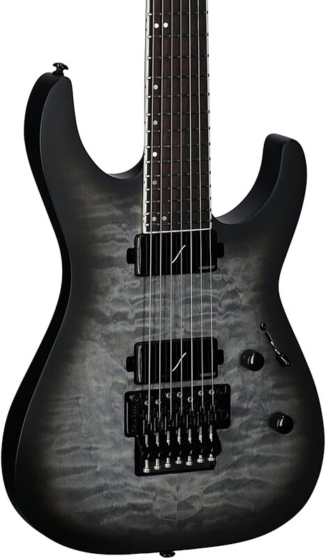 ESP LTD M-1007 Baritone Electric Guitar, New, Full Left Front