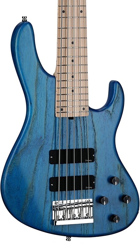 Sadowsky MetroLine 24-fret Modern Bass, 5-String (with Gig Bag), Ocean Blue, Full Left Front