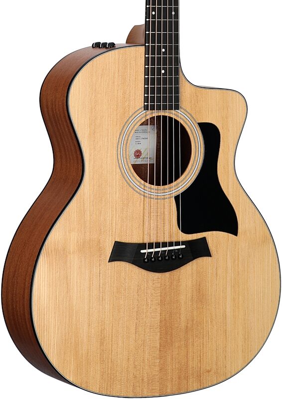 Taylor 114ce Grand Auditorium Acoustic-Electric Guitar (with Gig Bag), New, Full Left Front