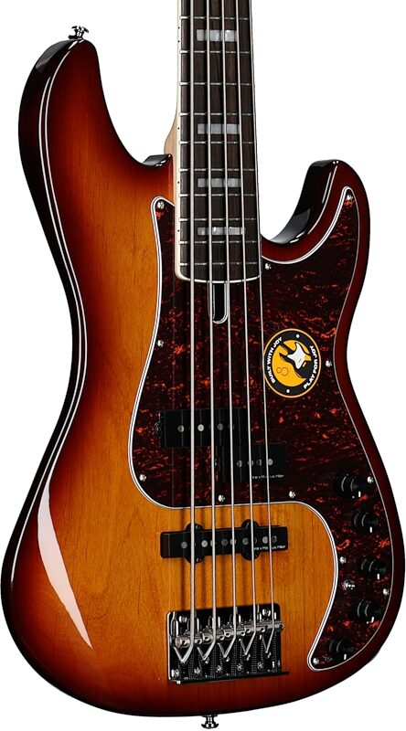 Sire Marcus Miller P7 Electric Bass, 5-String, Tobacco Sunburst, Full Left Front